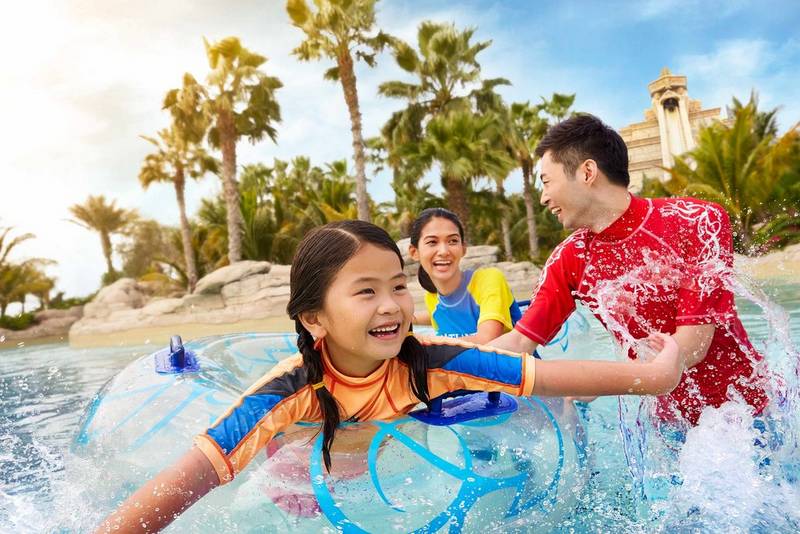 Family on River Rapids