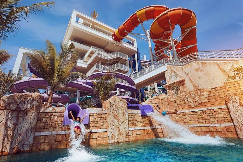 Vortex slide at Trident Tower